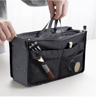 Womens Nylon Cosmetic Organizer Insert Foldable Large Capacity Handbag Liner 3