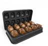 3D Skull Ice Cube Tray  10Cavity Silicone Skull Mold With Funnel For Whiskey  Baking 3