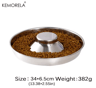 Stainless Steel Dog Slow Feeder Bowl AntiGulp Feeding  Water Dish For Puppies And Pets 1