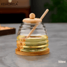 Glass Honeycomb Honey Storage Jar With Dipper  Lid Decorative Honey Bottle For Kitchen  Parties 3