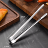 Stainless Steel BBQ Grill Tongs  NonSlip Food Clip For Cooking  Entertaining 3