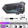 Kebidumei YP10 2X Bluetooth 53 Motorcycle Helmet Intercom Headset 4