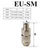 EU Standard Pneumatic Quick Connector For Air Hose And Compressor Fittings 6