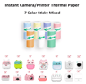 Kids Instant Camera Thermal Paper Refill Rolls BPAFree 57by25mm White NonAdhesive 4