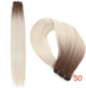32Inch Ombre Straight Synthetic Hair Bundle 200g HighTemperature Fiber 27613 Brown Grey M618 15
