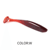 Supercontinent Double Color Soft Shad Lure T Tail Silicone Fishing Bait 2