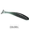 Supercontinent Double Color Soft Shad Lure T Tail Silicone Fishing Bait 13