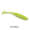 Supercontinent Double Color Soft Shad Lure T Tail Silicone Fishing Bait 21