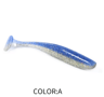 Supercontinent Double Color Soft Shad Lure T Tail Silicone Fishing Bait 23