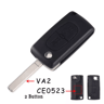 KEYYOU Flip Car Key Shell Case For Peugeot And Citroen Folding Remote Key Cover 2 To 4 Buttons 10