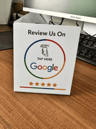 ReviewTap NFC Google Review Acrylic Stand And Card NTAG215 Waterproof 10