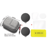 LensGuard Silicone Camera Lens Dust Cover Set For DJI Osmo Action Series 2