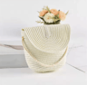 Solara HalfMoon Straw Crossbody Bag  Handmade Summer Rattan Handbag 3