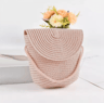 Solara HalfMoon Straw Crossbody Bag  Handmade Summer Rattan Handbag 6