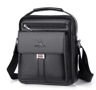 Mens PU Leather Shoulder Bag  Business Flap Crossbody Messenger Bag 4
