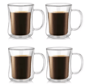 Handmade Double Wall Glass Cup Set  HeatResistant Transparent Beer Coffee  Whiskey Mugs 1