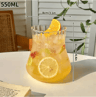 RippleWave Transparent Drinking Glass  Creative Wave Iced Coffee Tumbler 3