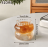 RippleWave Transparent Drinking Glass  Creative Wave Iced Coffee Tumbler 9