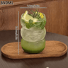 RippleWave Transparent Drinking Glass  Creative Wave Iced Coffee Tumbler 21