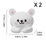 WORTHBUY Cute Desktop Cable Managers  SelfAdhesive USB Cord Clips 6