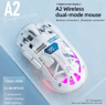 A2 Transparent Digital Display RGB Bluetooth Mouse Wireless Dual Mode Connection Win Mac 1