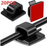 Self Adhesive Wire Organizer Cable Holder Clips For Desktop And PC Setup 5