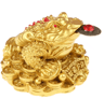 Feng Shui Golden Toad Money Statue  Lucky Fortune Wealth Frog Tabletop Ornament 2