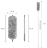 Extendable Microfiber Duster  Telescopic Bendable Cleaning Brush For Ceiling  Home Dusting 3
