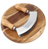 Stainless Steel Pizza Rocker Knife And Double Blade Chopper 1