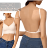2024 Invisible Push Up Backless Plunge Bra Seamless Open Back Wedding Lingerie 1