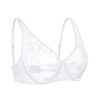 Embroidered Hollow Out Plus Size Lace Underwire Bra 1