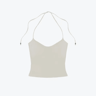 Open Back Halter Camisole With Metal Accents  Stretchy Sexy Summer Tank For Women 1