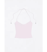 Open Back Halter Camisole With Metal Accents  Stretchy Sexy Summer Tank For Women 4