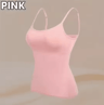 2024 Padded Bra Spaghetti Strap Camisole  Supportive Solid Summer Tank For Women 9