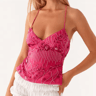 Y2K Sequin Halter Crop Top With Pearl  Rhinestone Detail  Summer Party Cami 3