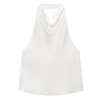 HXAO Satin Halter Backless Corset Top Elegant Summer Tank For Women 3