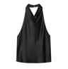 HXAO Satin Halter Backless Corset Top Elegant Summer Tank For Women 8