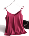 Spaghetti Strap Cami Satin Tank Top Summer Camisole 2