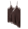 HXAO Y2K Lace Asymmetrical Top Backless Off Shoulder Summer Camisole 2