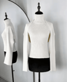 Trendix 2 Piece Knit Tank Top Set High Neck Vest And Long Sleeve Shawl Outfit 9