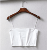 2024 Womens Elastic Cotton Crop Top Sleeveless Summer Cami 1