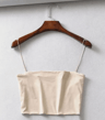 2024 Womens Elastic Cotton Crop Top Sleeveless Summer Cami 4