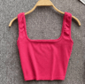 Womens Backless Y2K Crop Top Slim Fit Sleeveless Cami 2