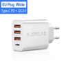 30W PD TypeC Multi Port Fast Charger For IPhone And Samsung 1
