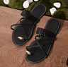 2025 Gold Clip Toe Flat Sandals Lightweight Summer Beach Slippers Up To Size 43 2
