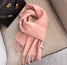 100 Wool Winter Narrow Scarf In Solid Colors For Men And Women 10