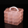 3 Layer 18 Grid Portable Storage Box With Detachable Compartments 3