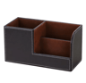 High Grade PU Leather Desk Organizer With 3 Compartment Pen Holder Caddy 2