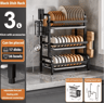Multifunctional Multi Layer Dish Rack Portable Kitchen Countertop Storage  Drain Shelf 2