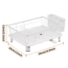 Compact Kitchen Dish Drying Rack Small Bowl  Plate Draining Storage Box 1